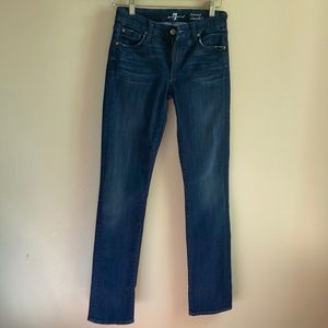 7 For All Mankind Mid-Rise Kimmie Straight Leg Jeans Size 27